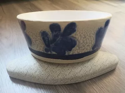 Buy Vintage 1970's French Pate Bowl  Faience Quimper Blue • 7.25£