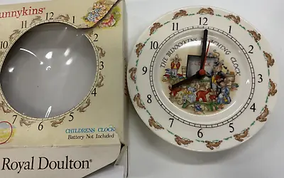 Buy Vintage Royal Doulton - Bunnykins Collection  The Teaching Clock  Plate - Boxed • 50£