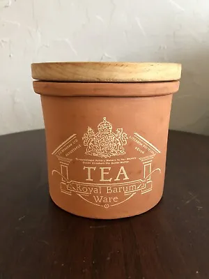 Buy Vintage Royal Barum Ware Tea Caddy Lidded Crock Terracotta • 24.07£