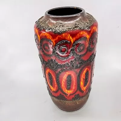 Buy Scheurich Fat Lava German Pottery Vase 517 38cm • 175£