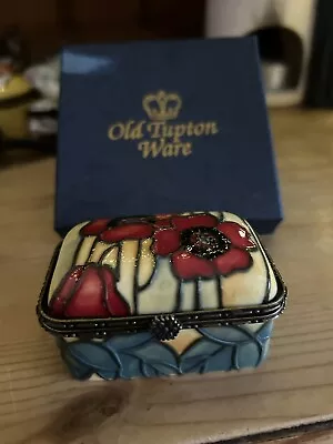 Buy Tupton Ware Poppies Tube Lined Enamel Trinket Pot  Boxed • 12£
