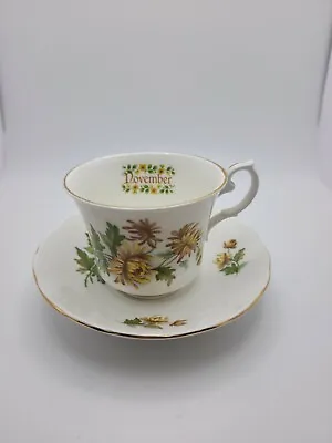 Buy Crown Dorset November Floral Tea Cup & Saucer Fine Bone China England • 22.17£