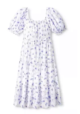 Buy Loveshackfancy X Target Gemma Puff Sleeve  Floral Dress Size Medium • 81.64£