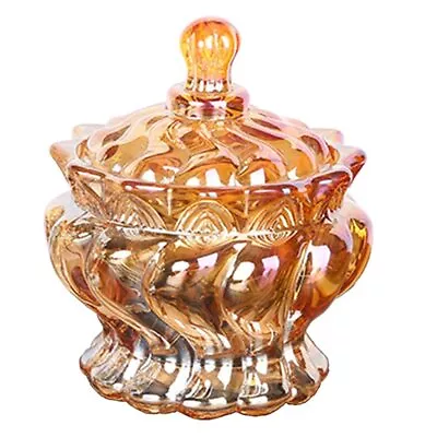 Buy Color Crystal Glass Storage Jar With Lids, Candy Jar Food Jar Wedding Candy C... • 24.48£