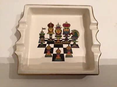 Buy Vintage Chess Board Ashtray , Carlton Ware Collectable 5. 5 X 5  X1  Approx • 14.99£