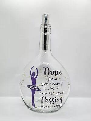 Buy Dance From Your Heart Glass Bottle Night Light Lamp • 15£