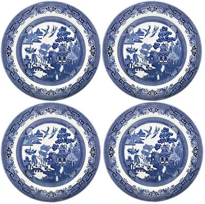 Buy Churchill Blue Willow China Plate Mug Tea Cup Saucer Bowl Dinner Set Of Six      • 42.90£