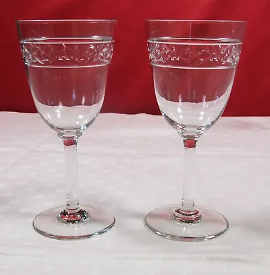 Buy 2 Glasses Water Crystal Baccarat Shape 11140 Size 12659 Stamped • 81.50£
