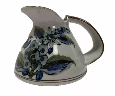Buy Handmade Mexican Pottery Pitcher Blue Birds Flowers • 17.01£