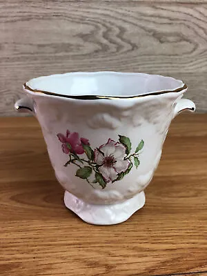 Buy Maryleigh Pottery England Handcrafted Double Handled Plant Pot Pink Flowers  • 25.99£