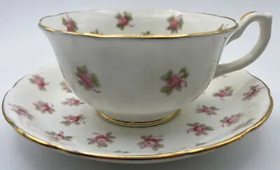 Buy Hammersley Bone China Pattern 4049E Hand Colored Pink Roses Tea Cup & Saucer • 18.97£