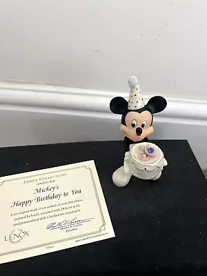 Buy Disney Lenox Mickey Mouse - Happy Birthday To You Certificate Of Authentication • 5£