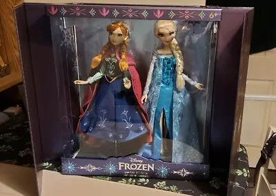 Buy Disney Store Frozen Elsa And Anna 10th Anniversary Limited Edition 17  Doll Set • 350£