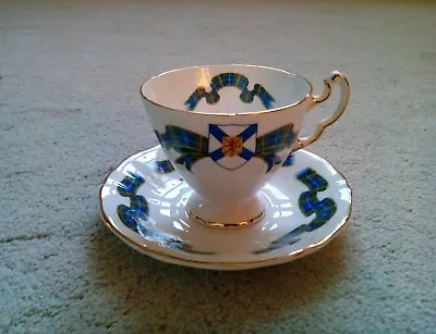 Buy Vintage Adderley Fine Bone China England Nova Scotia Tartan Cup And Saucer • 7.72£