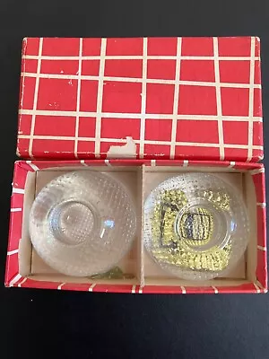 Buy Vintage K&M Glass Made In England Candle Holders In Original Box Exc Condition • 9.49£