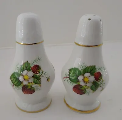 Buy Hammersley & Co Strawberry Ripe Salt Pepper Shakers Made England Quality  READ  • 18.97£