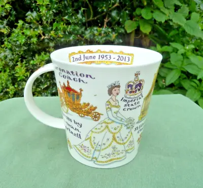 Buy Rare Dunoon Mug 60th Anniversary Coronation H.M. Queen Elizabeth 2 • 60£