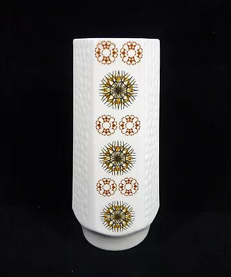 Buy Vintage Eastgate Pottery Cream/Ivory Hexagonal Vase 201 • 10£