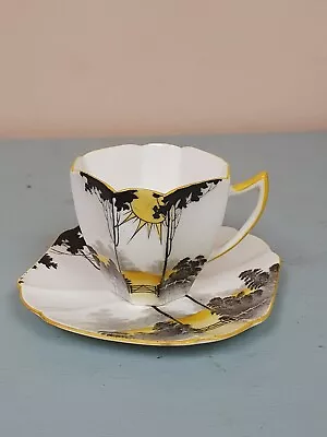 Buy Vintage Shelley Queen Anne Shape  Sunrise  Small Cup & Saucer (Saucer Damaged) • 0.99£