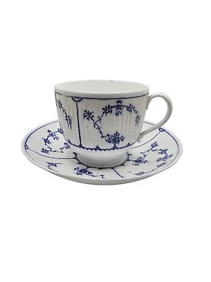 Buy Minton Floral Blue & White Design Cup And Saucer Collectable Afternoon Tea  • 16.49£