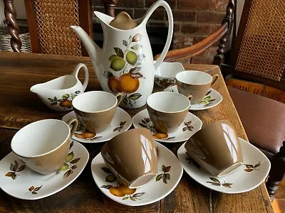 Buy Retro Midwinter Coffee Set For Six With Coffee Pot • 28£