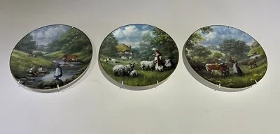 Buy 3 X Royal Doulton Glynn Williams Designed Decorative Plates Country Children • 14£