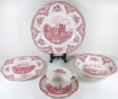 Buy One Five-Piece Place Setting Of Vintage Johnson Brothers Old Britain Castles • 94.95£