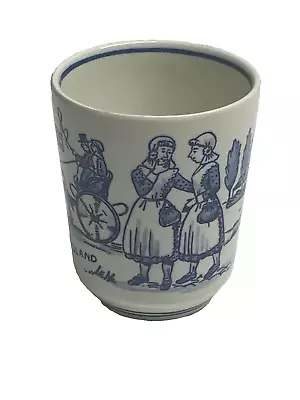 Buy Delfts Blauw Royal G. BlueWhite Beaker Cup, Vintage ( M122) • 14.99£