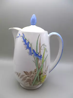 Buy Shelley  Bluebell' Art Deco  Style Coffee Pot • 19.99£