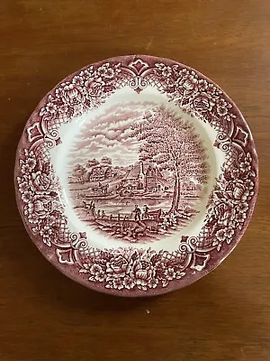 Buy Grindley -  Homeland  English Cottage River Scene Hand Engraved Dinner Plate 10” • 15£