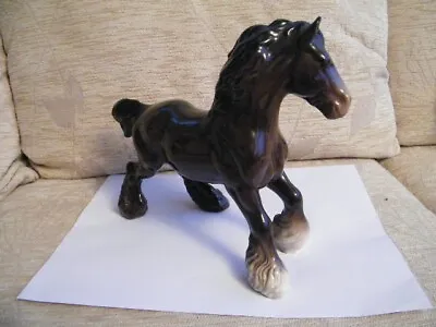 Buy Beswick Brown Cantering Shire Horse • 19.99£