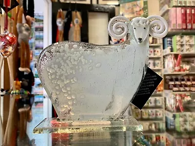 Buy Fused Glass Ornament Sheep White - Nobilé Glassware - 1051-14 • 39.99£