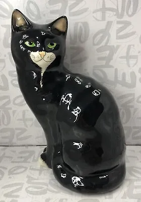 Buy Babbacombe Pottery Sitting Black Large Cat Approx. 8.5” 21cm Vintage England • 14.99£