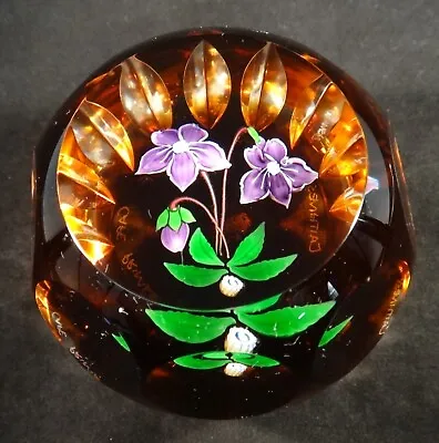 Buy Rare Cathiness – Whitefriars Café Primrose PROOF Paperweight. 2 ¾” Dia. X 2 ¼” T • 275.09£