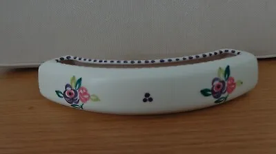 Buy Poole Pottery Traditional Floral Design Curved-Half Moon Shaped Posy Trough-Vase • 6.50£