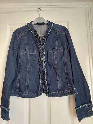 Buy Vintage Laura Ashley Denim Frilled Jacket • 15£