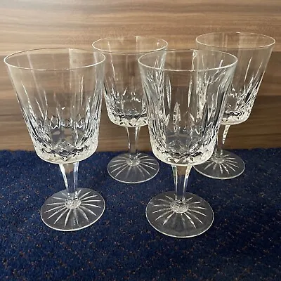 Buy Set 5 Vintage Royal Doulton Lead Crystal Wine Glasses Goblet Cut Crystal SIGNED • 63£