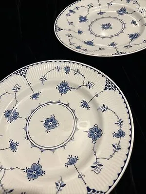 Buy 2 X Furnivals Denmark Blue Dinner Plates - 25cm 9 3/4” Copenhagen Mason • 36£
