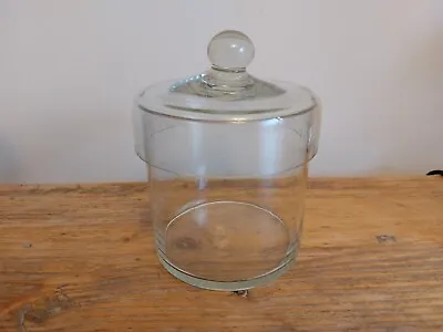 Buy Vintage Glass Lidded Sweet Jar Storage Jar .. See Description • 5£