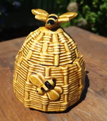 Buy Vintage Ceramic Beehive Bee Honey Pot With Lid Marked Wilson Purdy Torquay Devon • 11.80£