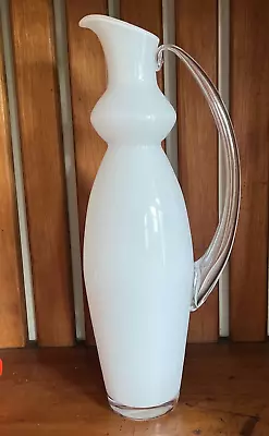 Buy ORREFORS White Cased Glass Salsa Pitcher Vase HELEN KRANTZ Sweden 15.25  • 107.98£