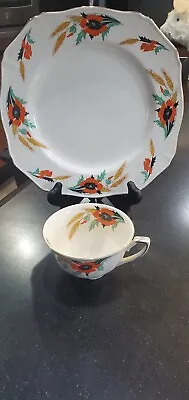 Buy Rare Pattern  Vintage Alfred Meakin Square Plate And Cup • 24.90£