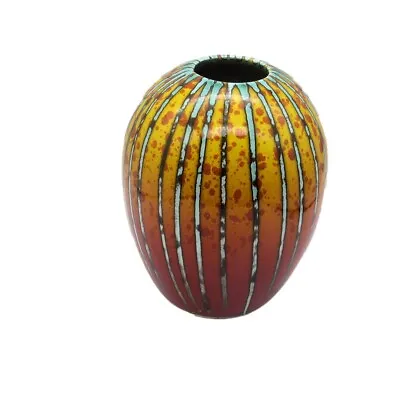 Buy Anita Harris Art Pottery 15cm Vase Brimstone Design • 68.99£
