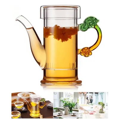 Buy  Borosilicate Teapot Glass Teaware Chinese Kungfu Binaural Black • 15.28£