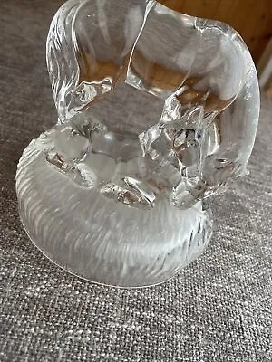Buy RCR Royal Crystal Rock Lead Crystal Mommy Horse & Foal Glass Ornamental Figurine • 18.95£