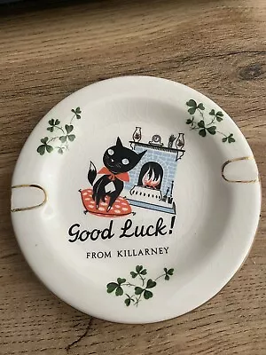 Buy Vintage Carrigaline Pottery ~ Good Luck From Killarney Ashtray • 9.99£