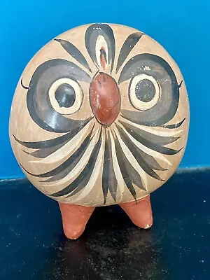 Buy Unusual Hand Painted  Pottery Owl? Figurine • 2.99£