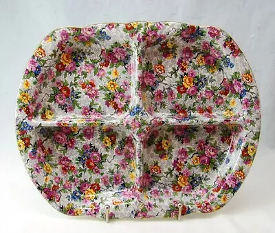Buy BCM Lord Nelson Ware MARINA (Chintz) 4 Section Tray EXCELLENT RARE • 143.87£