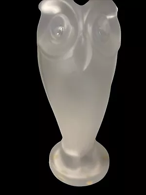 Buy CRISTAL SEVRES SIGNED CRYSTAL OWL SCULPTURE- HEAVY LARGE  Made In France 12” • 237.17£