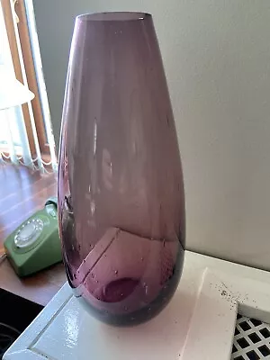 Buy Amethyst Purple Glass  Flower Vase - 30 Cm Tall • 12£